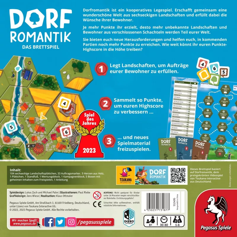 Dorfromantik – Stalo žaidimas (Metų žaidimas 2023)