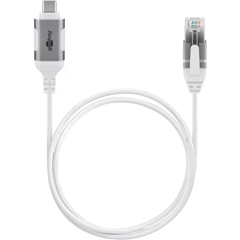 Goobay Ethernet-Cable USB-C 3.1 į RJ45 Slim 3 m - jungia maršrutizatorių, modemą (74388)