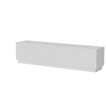 TV spintelė Cama Meble LIVERTI 2000x420x480 mm, balta, medžio drožlių plokštės viršus