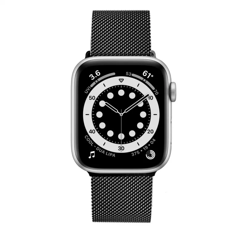 FIXED tinklinis dirželis Apple Watch 42/44/45/46/49 mm (juodas)