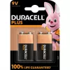 Baterijos Duracell Plus 9V (MN1604) — 2 vnt. pakuotė