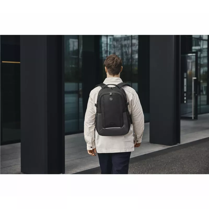Kasdienė kuprinė Wenger SwissGear XE Ryde juoda pilka poliesteris PVC