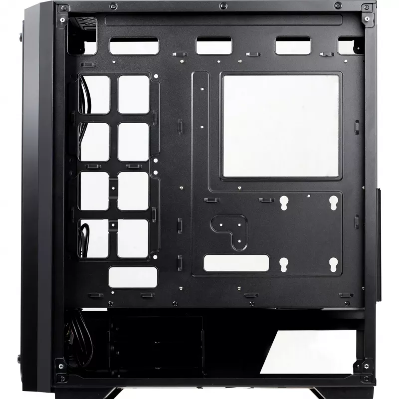 RAIJINTEK PONOS TG4 – stalinis kompiuterio korpusas – SPCC – juodas – ATX – EATX – EEB – micro ATX – Mini-ATX – žaidimams