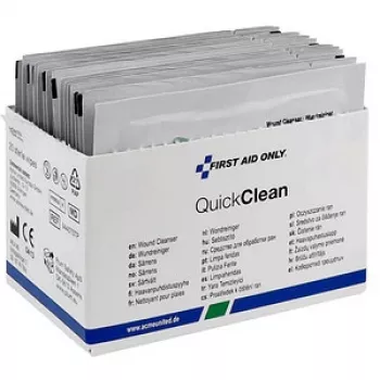 Sterilios žaizdų valymo servetėlės First Aid Only P-44029, 20,0 x 12,5 cm, vienkartinės