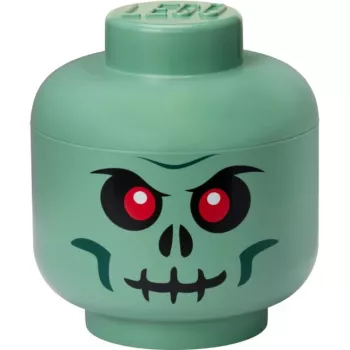 LEGO Storage Head Skeleton dėžutė juoda/raudona, didelė
