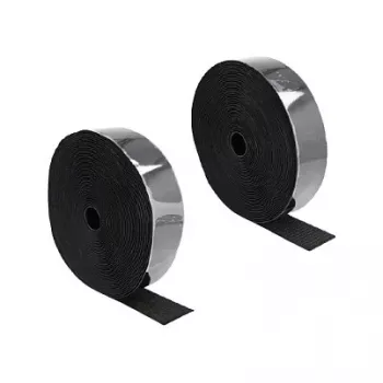DeLOCK Heavy-duty lipnus lipdukas su užsegimu 15 m x 50 mm juoda