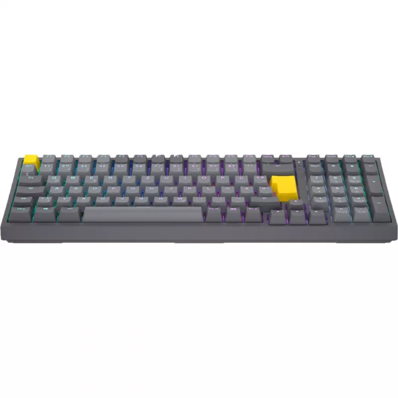 Celeris 1800, žaidimų klaviatūra pilka, DE išdėstymas, ENDORFY Yellow by Gateron
