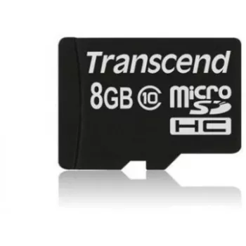 Transcend Ultimate microSDHC 8GB atminties kortelė su SD adapteriu