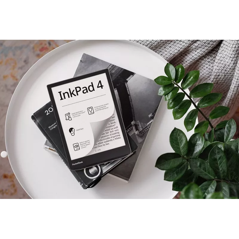 E. knygų skaityklė „PocketBook InkPad 4“ 7,8 colio E Ink Carta, 32 GB, „Wi‑Fi“, juoda/sidabrinė