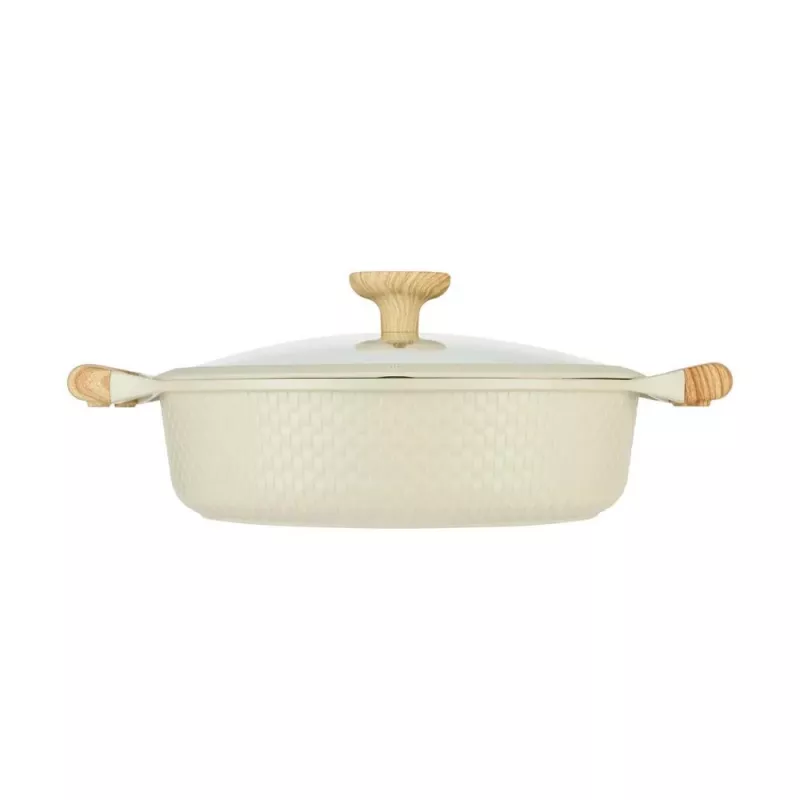 Negilus puodas D28cm 4,1L smėlio spalvos