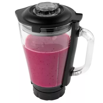 Blenderis su stikliniu ąsočiu Petra PT5531MBLKVDE juodas