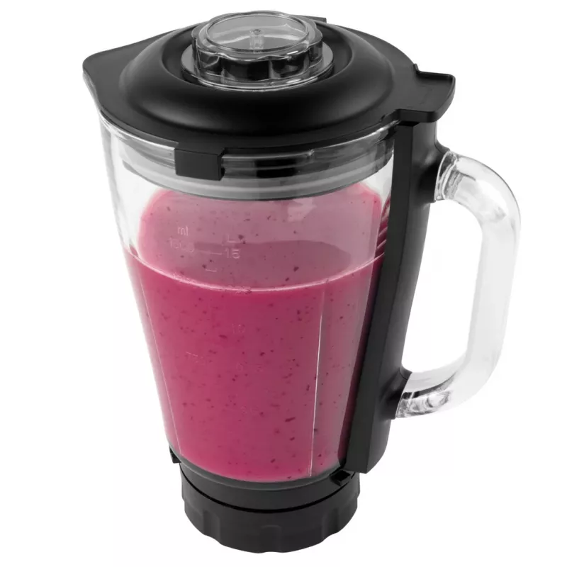 Blenderis su stikliniu ąsočiu Petra PT5531MBLKVDE juodas