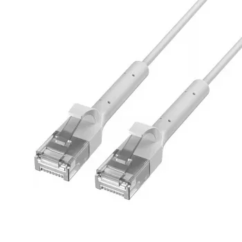 Patchcord Cat.6 U/FTP 1Gbps varinė vytos poros tinklo jungtis, nulaužta galvutė 1m balta