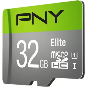 MicroSDHC kortelė PNY Elite 32GB Class 10 UHS-I P-SDU32GU185GW-GE
