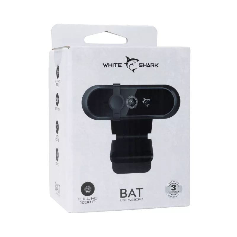 Internetinė kamera White Shark GWC-005 1080p BAT – Full HD raiška, USB jungtis