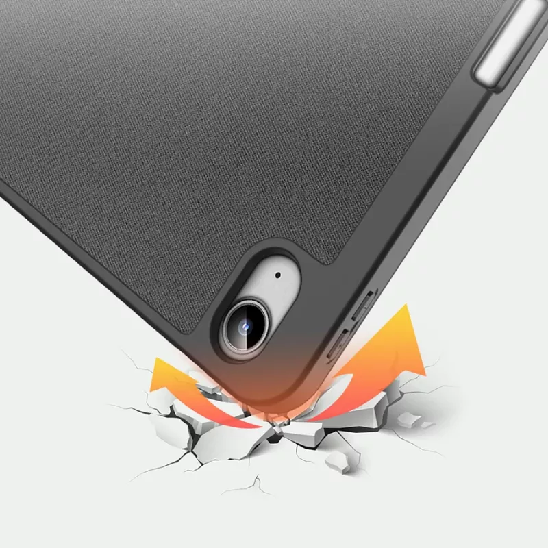 Dėklas planšetei DUX DUCIS DOMO sulankstomas su laikikliu pieštukui, iPad 10 (2022), juodas