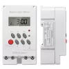 DIN bėgelio elektroninis laikmatis QOLTEC PC0629 — 24V maitinimas, 16A išėjimas