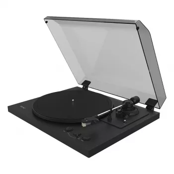 Pavarų diržu varomas vinilo grotuvas TEAC TN-175-B Juodas