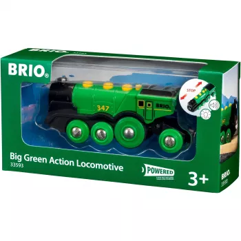 Traukinukas BRIO Big Green Action Locomotive