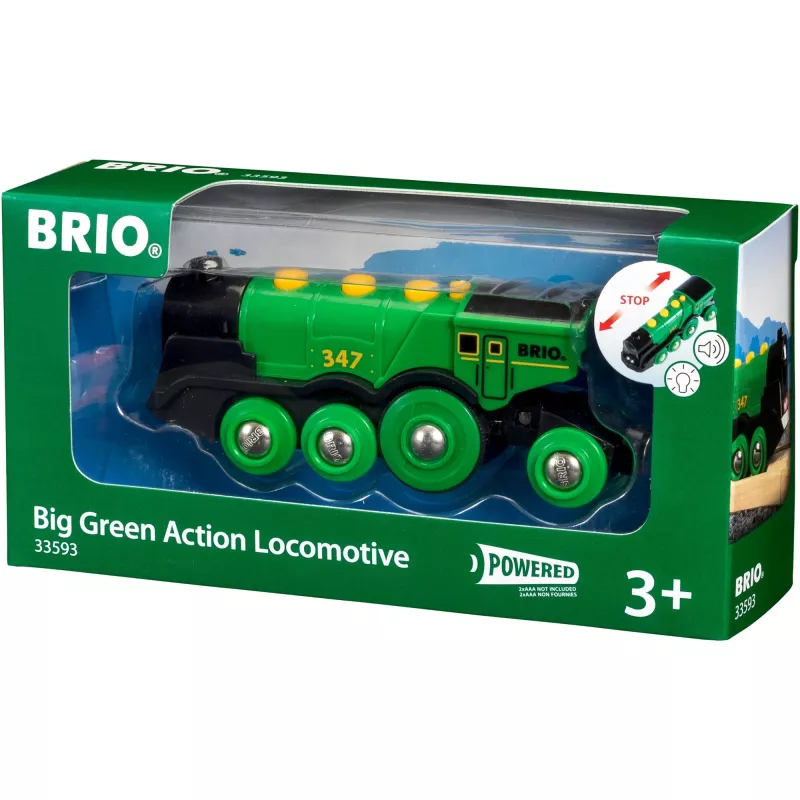 Traukinukas BRIO Big Green Action Locomotive