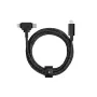 Įkrovimo ir duomenų laidas native union Belt Cable Duo Pro USB-C į USB-C ir Lightning, juodas