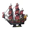 3D dėlionė Cubicfun Queen Anne's Revenge Jubiliejinis leidimas – modelis 306-T4040H, kolekcinis laivo konstravimo rinkinys