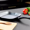 Griddle keptuvė Russell Hobbs RH01861EU7 28 cm Crystaltech – nelipni dangtis, plokščia grilio keptuvė
