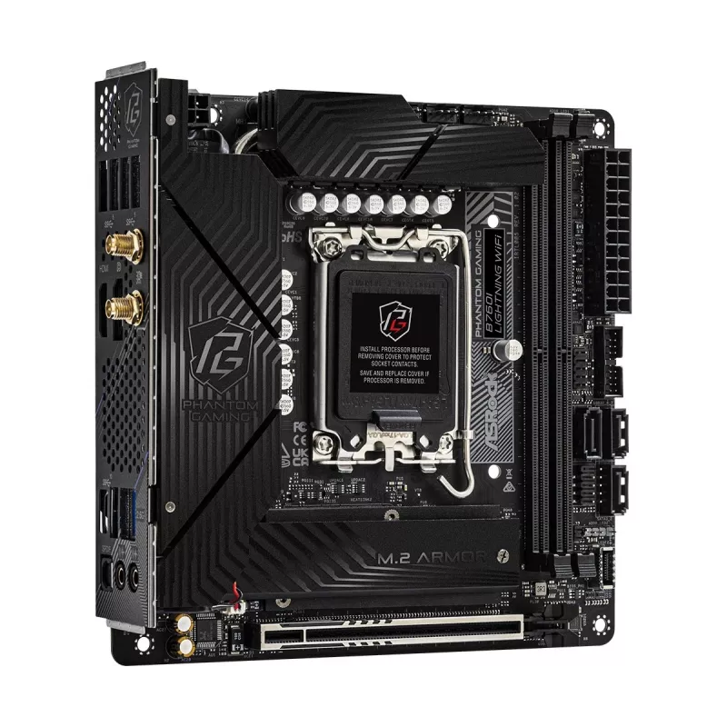 ASRock B760I Lightning WiFi DDR5 Mini-ITX pagrindinė plokštė LGA1700