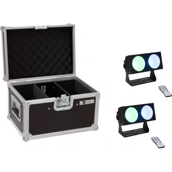 LED šviestuvų juosta EUROLITE CBB-2 COB RGB 2x – kompaktiškas COB RGB linijinis šviestuvas, dvivienis