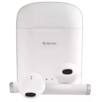 Belaidės ausinės Denver TWE-46WHITE