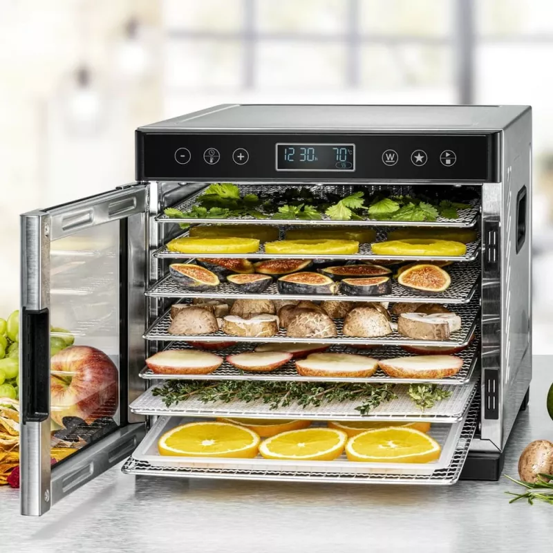 Džiovintuvas maistui Rommelsbacher DA 650 600 W nerūdijantis plienas, 0,5 m², 35–75 °C, 7 padėklų