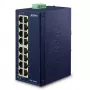 PLANET ISW-1600T tinklo jungiklis Nevaldomas Fast Ethernet (10/100) Mėlynas