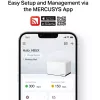 MERCUSYS Halo H85X maršruto parinktuvų rinkinys (3 vnt.), Dual-band Wi‑Fi 6 (802.11ax), 2,4/5 GHz, iki 2402 Mbps, 3 LAN prievadai, baltas