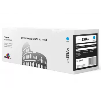 Toner TB suderinamas su HP CC531A, 100% Naujas, Cian