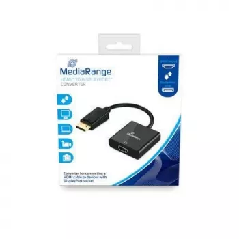 Laido adapteris MediaRange MRCS175 0,15m HDMI Type A DisplayPort juodas