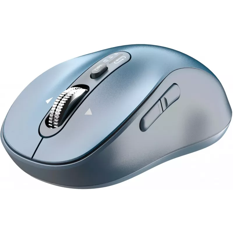 Belaidė pelė YENKEE YMS2010BE dviejų režimų ergonomiška, 2,4 GHz USB imtuvas + Bluetooth 5.1, 4 lygių DPI 1000–3200, 6 mygtukų