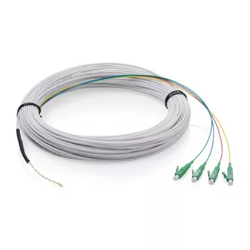 FTTH kabelis DIGITUS vienmodis 4 pluoštai su 4 LC/APC jungtimis, 30 m