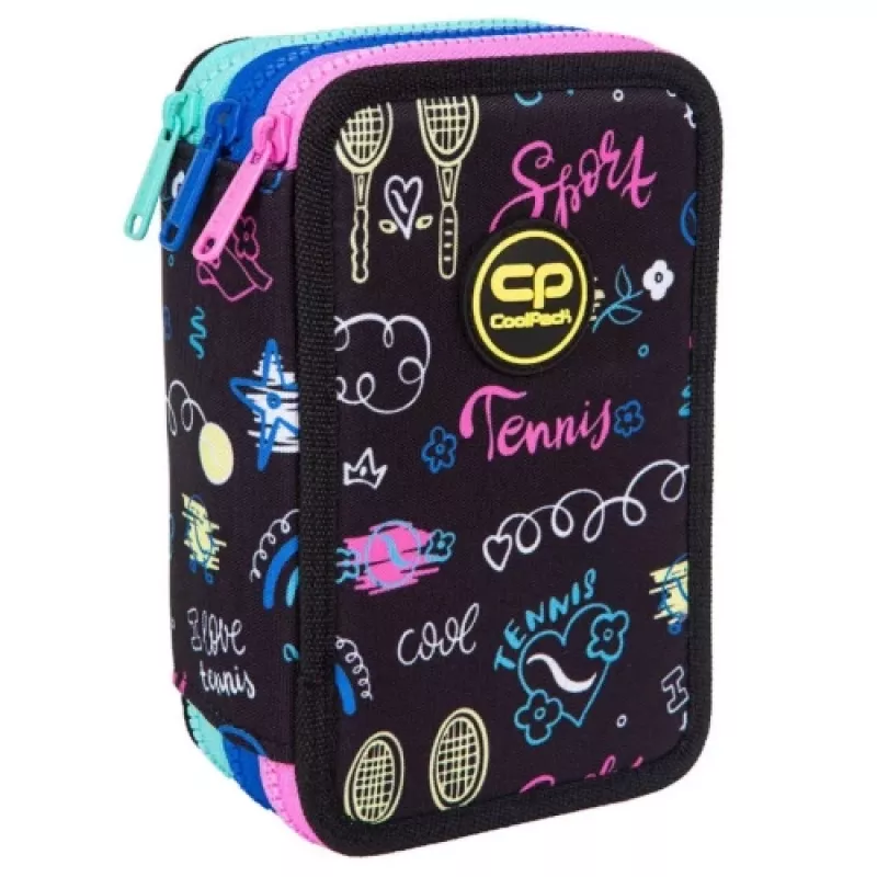 Triple decker pieštukinė su įranga CoolPack Jumper 3 TENNIS STAR
