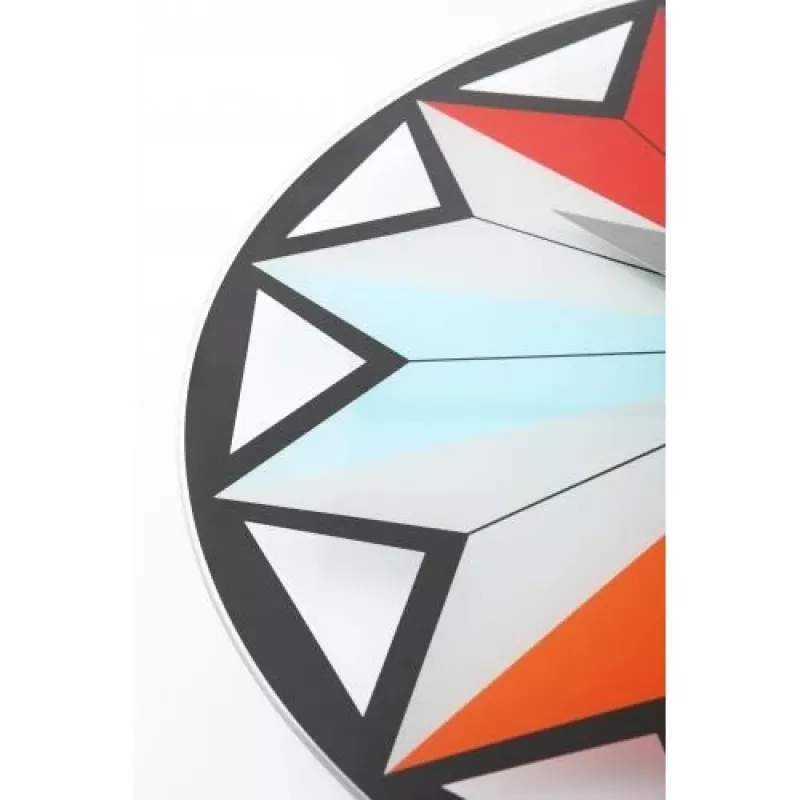 NeXtime laikrodis 8163 Circus, 43 cm skersmens, sieninis, juodas / įvairiaspalvis