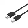 UNITEK Y-C421GBK USB kabelis 5 m USB 2.0 USB A USB B Juodas