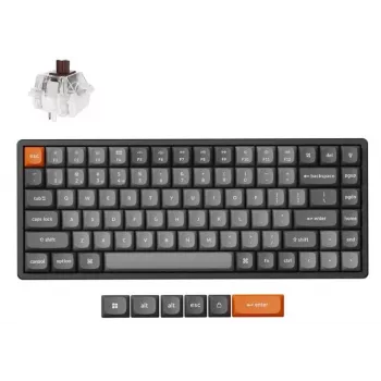 Keychron K2 Max belaidė mechaninė klaviatūra RF QWERTY anglų juoda pilka 75%