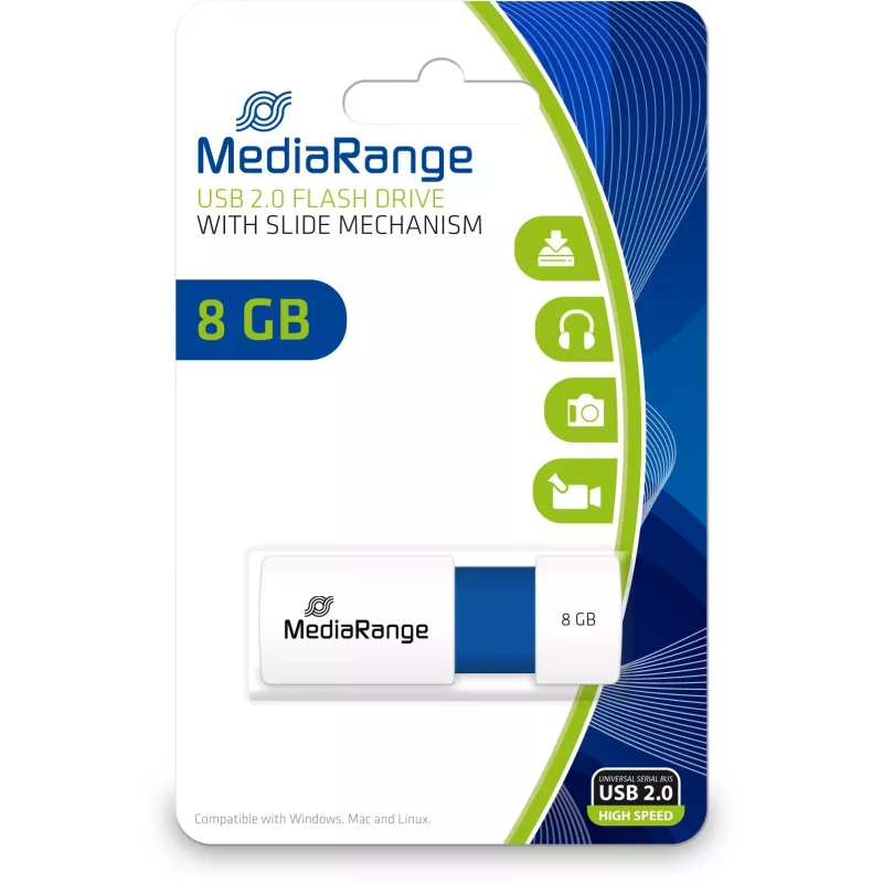 USB atmintukas MediaRange 8 GB USB Type-A 2.0 MR971