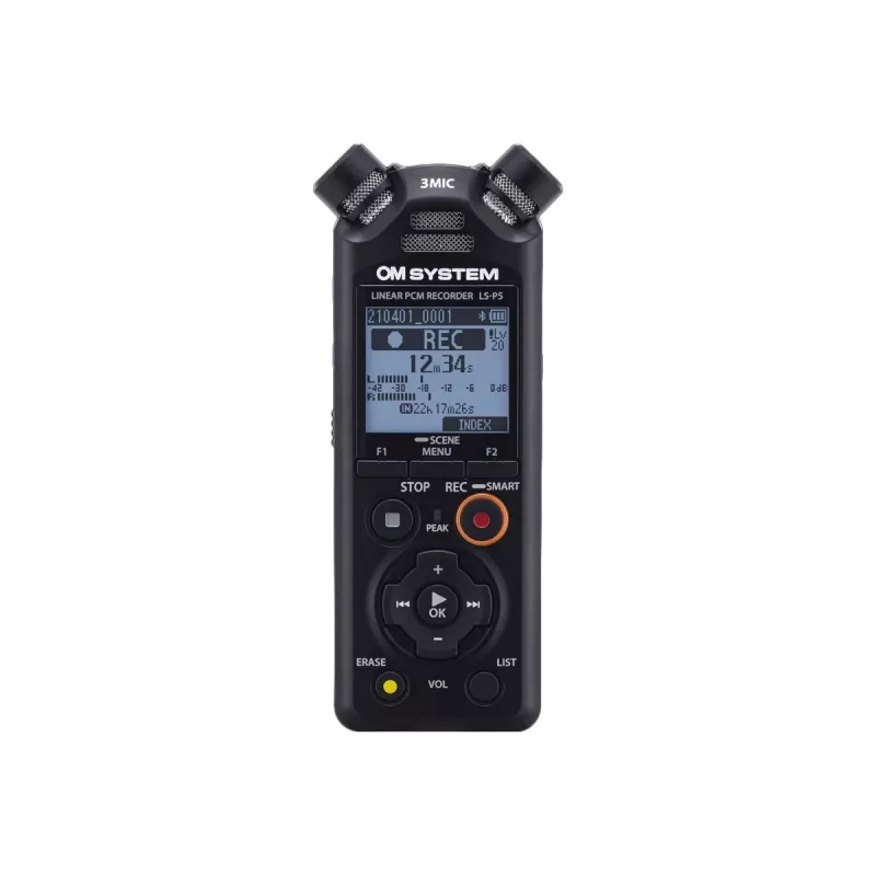 Garso įrašymo diktofonas Olympus LS-P5 juodas 149h įrašymo trukmė 72h baterijos veikimas