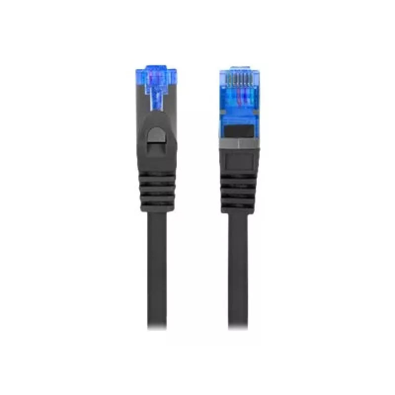 Tinklo kabelis LANBERG PCF6A-10CC-0100-BK — Cat6a S/FTP, 1 m, RJ-45, juodas