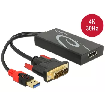 Laidas DVI 24+1 + USB-A / DisplayPort 20p DeLOCK 62596