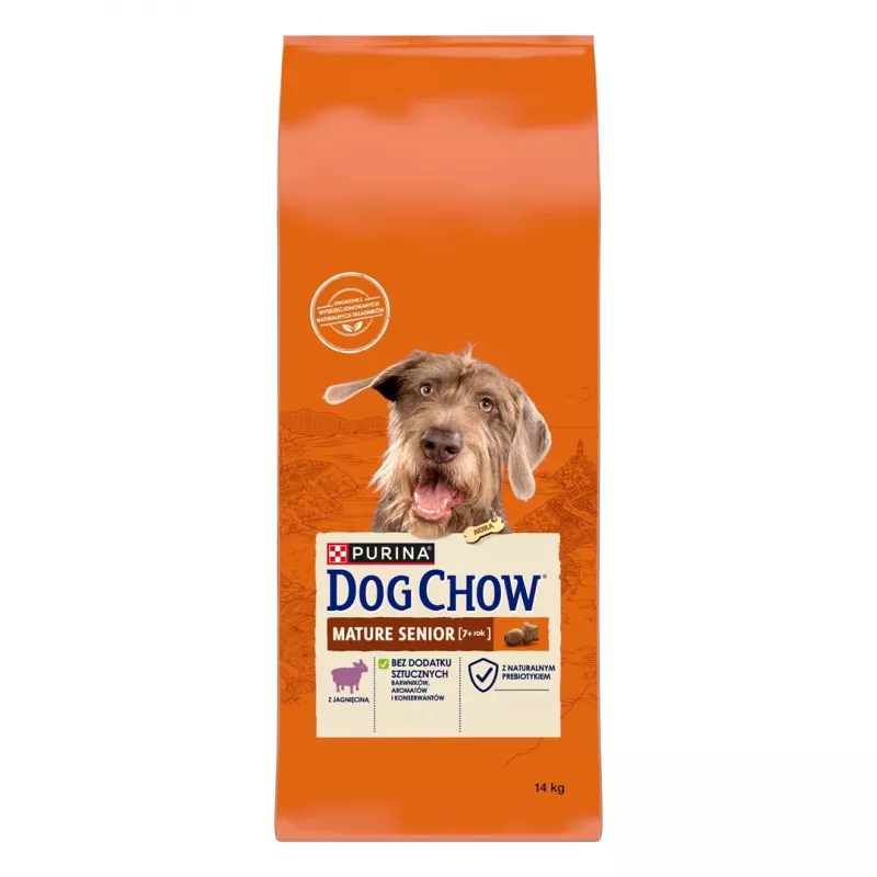 Sausas šunų ėdalas Purina Nestlé Dog Chow Mature Senior su ėriena 14 kg