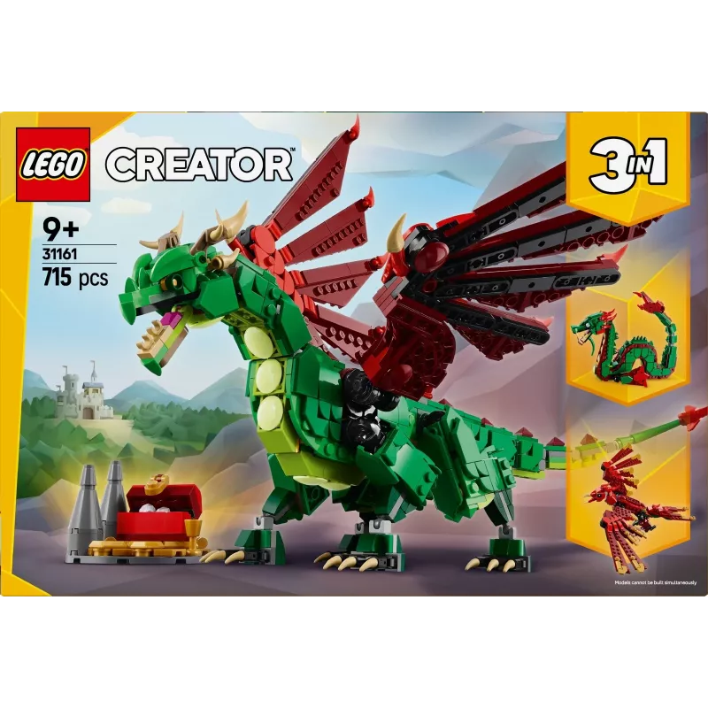 LEGO CREATOR 3 IN 1 31161 Viduramžių drakonas