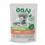 Oasy gabaliukai padaže suaugusioms sterilizuotoms katėms su lašiša 85 g