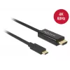 Laido adapteris DeLOCK 85290 USB Type-C į HDMI 1 m juodas
