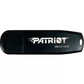 USB atmintukas PATRIOT 32 GB USB Type-A 3.2 Gen 1 juodas, 80 MB/s, raktų pakabukas